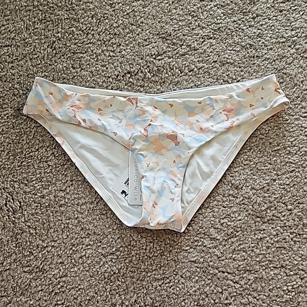 L*Space Sandy Classic Bikini Bottom Floral Size Small